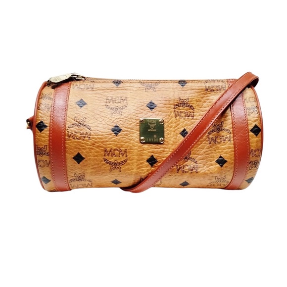 MCM Handbags - Authentic MCM Brown Visetos Crossbody Bag